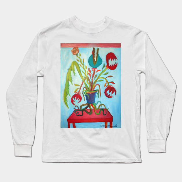 Planta carnivora Long Sleeve T-Shirt by diegomanuel